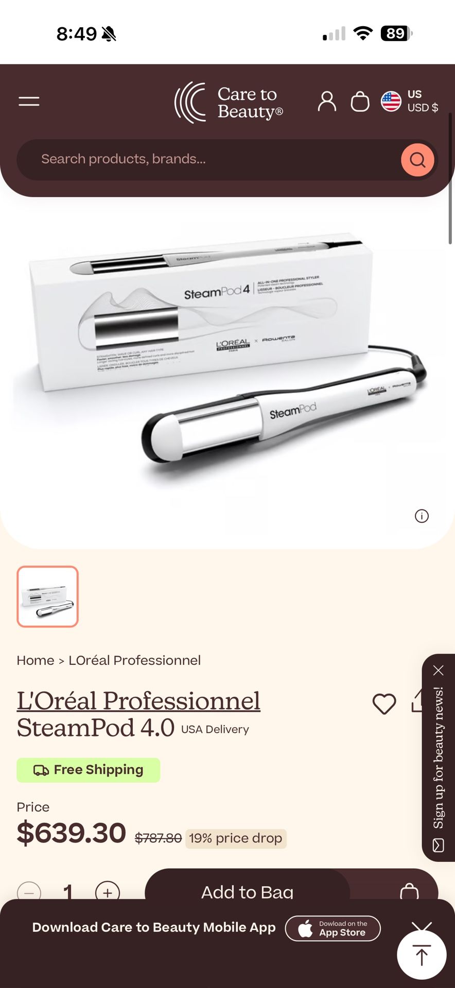 L’Oréal Steam Pod 4.0