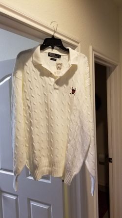 Men's Polo White sweater xl