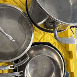 Pots, Williams Sonoma, Viking, Denmark, Kirkland & Cuisinart