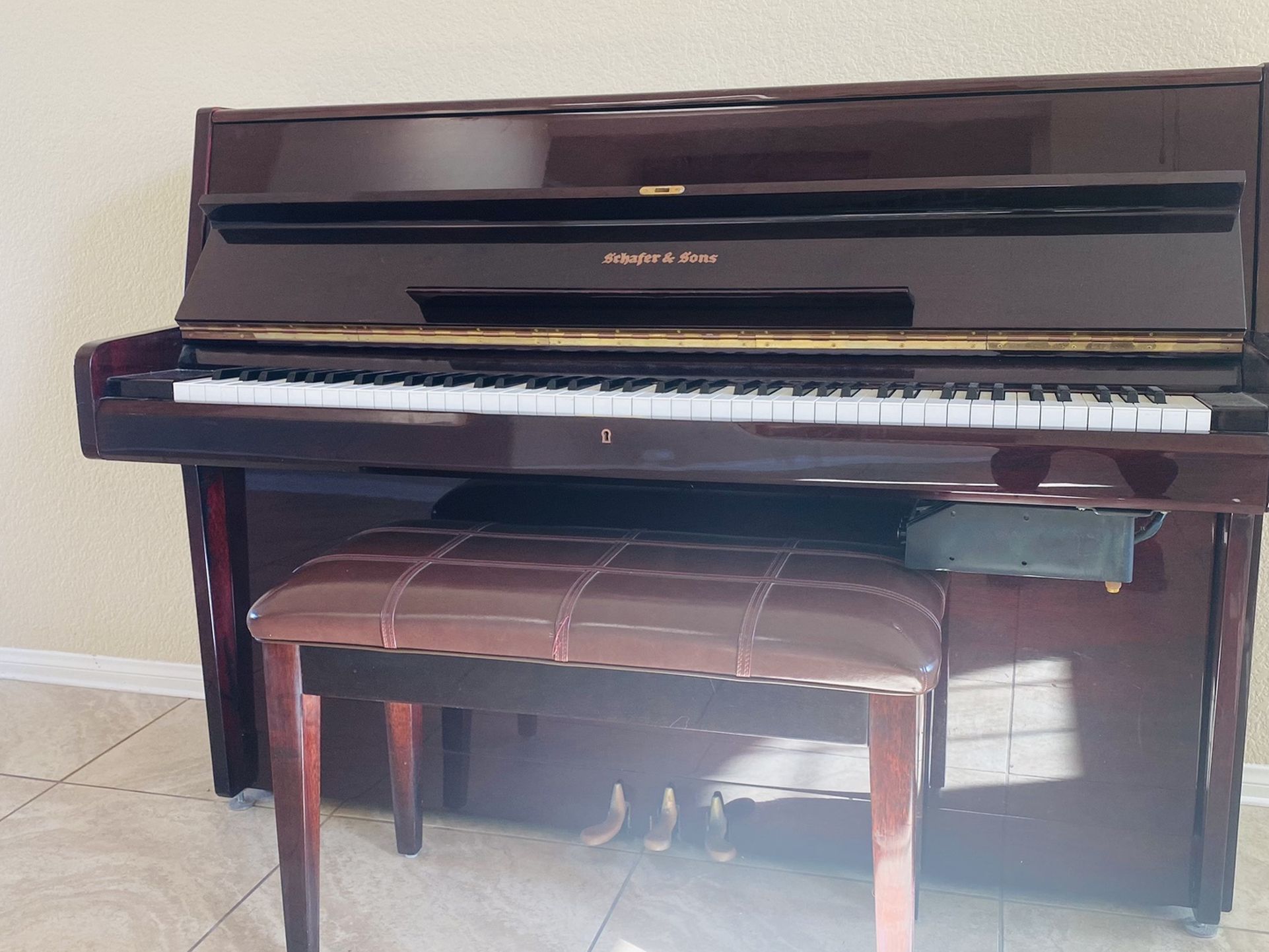 Gorgeous Schafer & Sons Piano