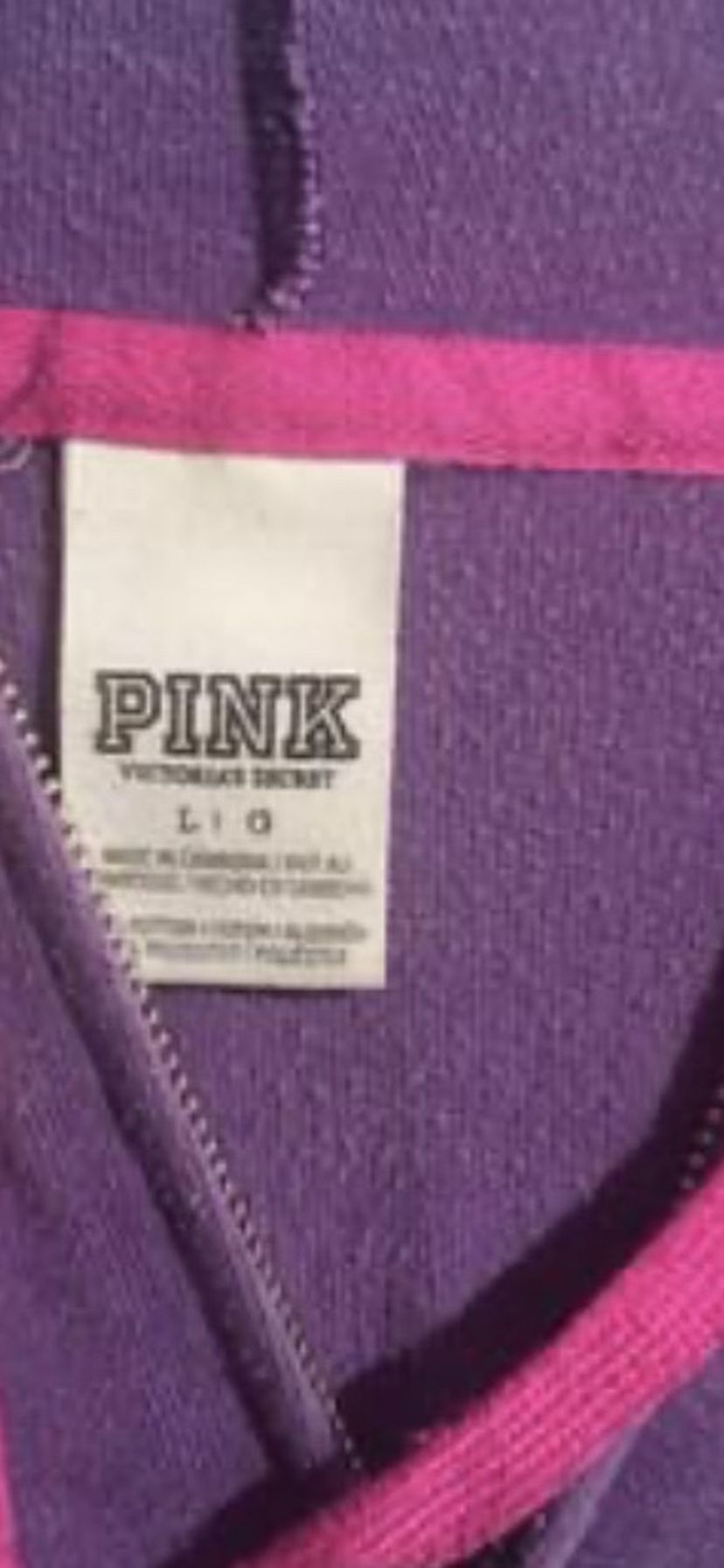 Vs Pink Hoodie Size Large