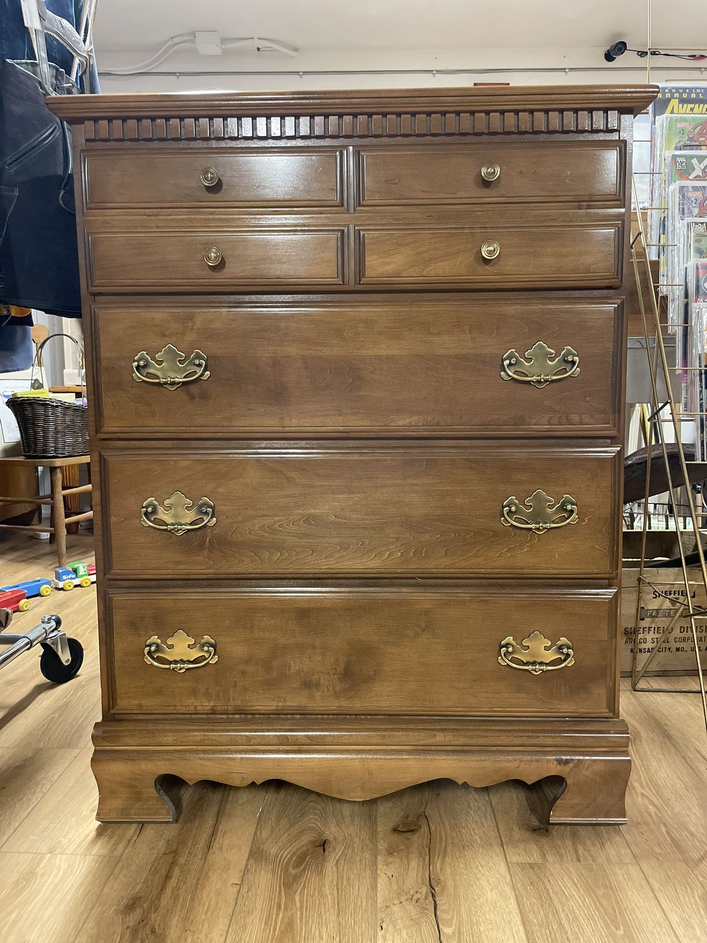 Solid wood, vintage dresser