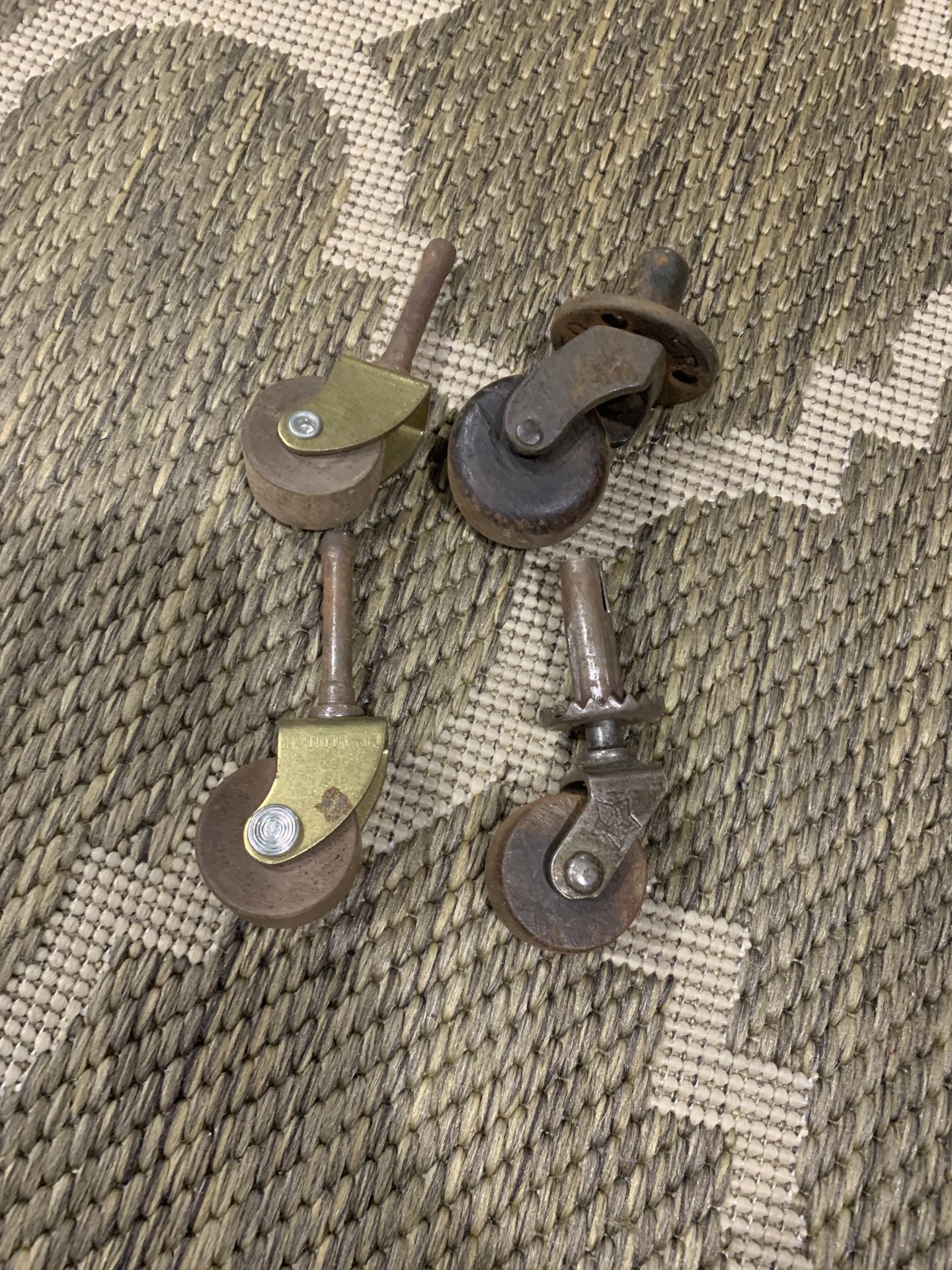 Set of 4 Antique Wheels