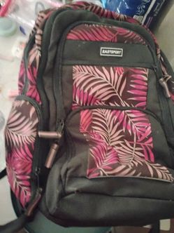 Pink backpack heavy duty gently use
