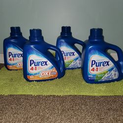 4 Purex 4in1 2 Oxi Cold Water Power 128oz/2 Mountain Breeze 150oz