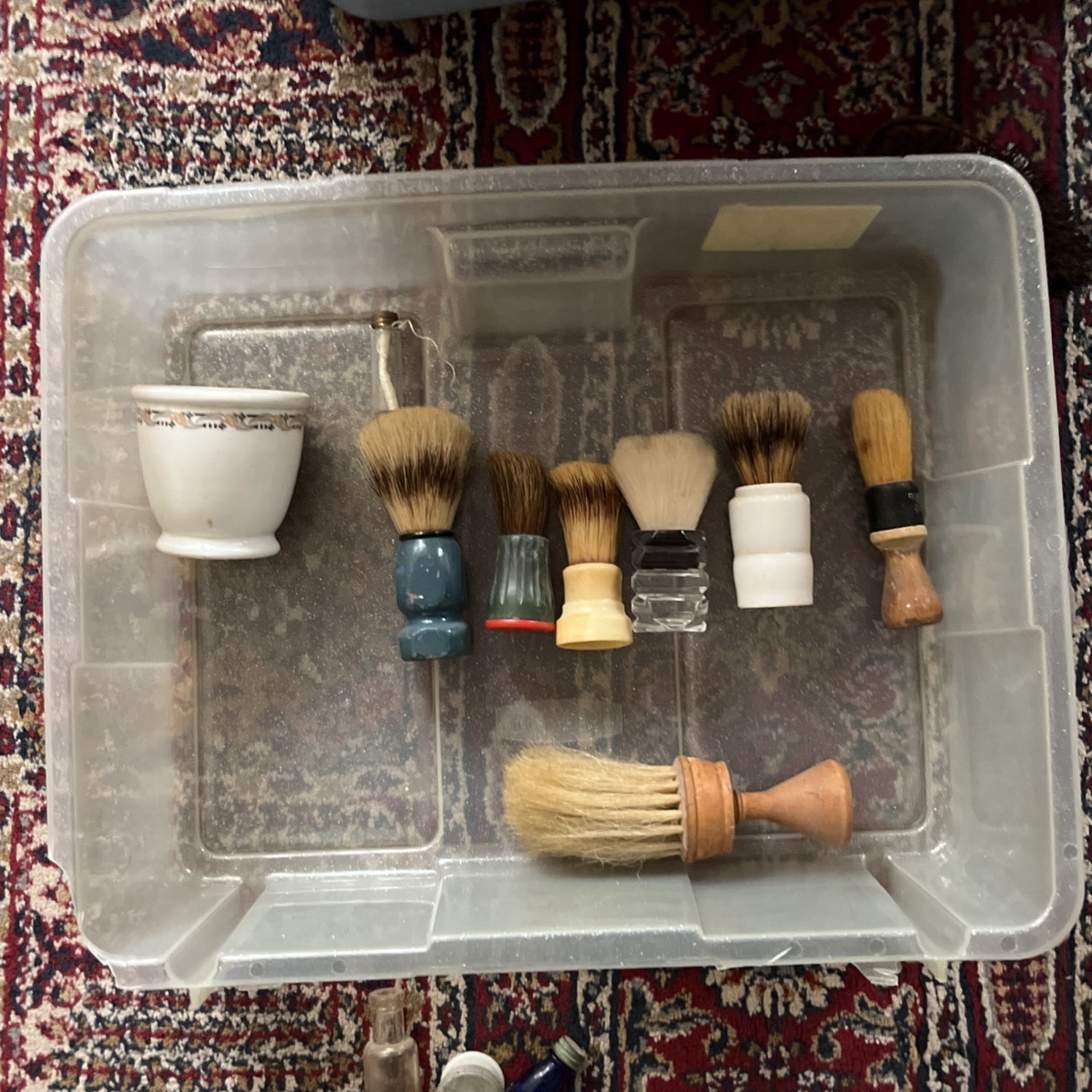 Shaving Cup And Brushes