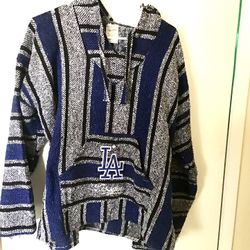 Dodgers Hoodie, Women’s Large, Woven Sweater Long Sleeve, New