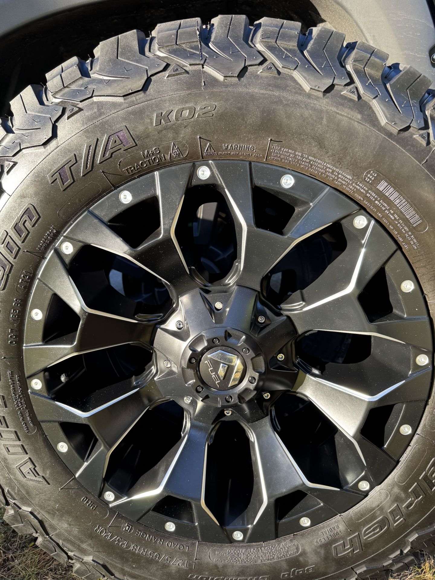 Premium Fuel Off-Road Wheels & BFGoodrich KO2 All-Terrain Tire Set - Excellent Condition!