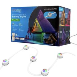 *2 Sets* Enbrighten 100 ft. Permanent Outdoor Wi-Fi Eternity Eave Lights, 16.5 in. Spacing, 33 Lumens