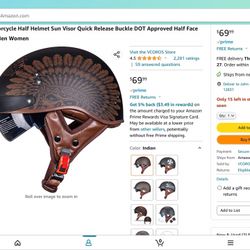 VCOROS Motorcycle Half Helmet