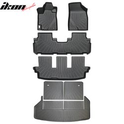 Fits 2008-2013 Toyota Highlander Heavy Duty TPE Floor Mats+ Trunk Mat+ Backrest Mats