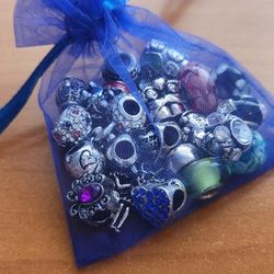 50 Pcs Bag of European Beads Charm for PANDORA BRACELET 