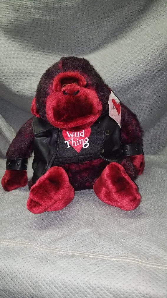 Dan Dee Valentine's Gorilla Plush Toy