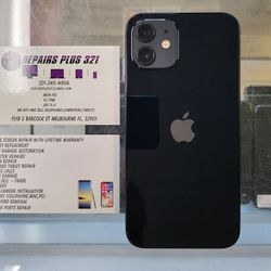 Unlocked Black iPhone 12 256gb