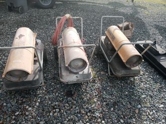 (3) Master Kerosene Heaters 150,000 BTU