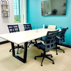 New Custom Office Conference Tables, Meeting Table, Office Furniture, With Metal Base