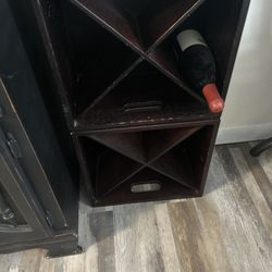 2  Wine Storage Bins Wood
