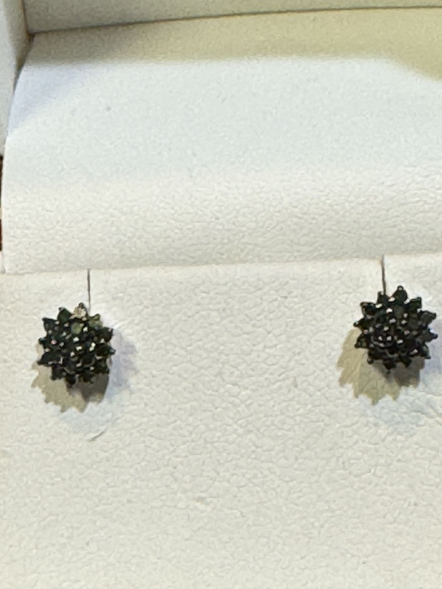 Green Diamond Earrings 