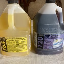 2 New Gallons Waxie Powerful Cleaning Products
