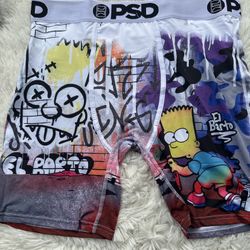 PSD Multicolor Graffiti The Simpson Boxer Briefs