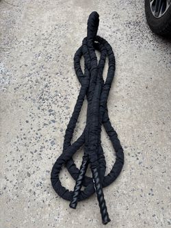 Black Battle Rope Fitness Training Rope