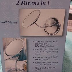 Zadro Double Vision Gooseneck Vanity/wall Mount Mirror