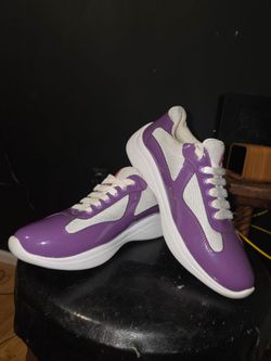 Prada America's Cup Sneakers Purple
