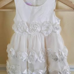 White Dress Size 18 Months Unworn Girls Toddler 