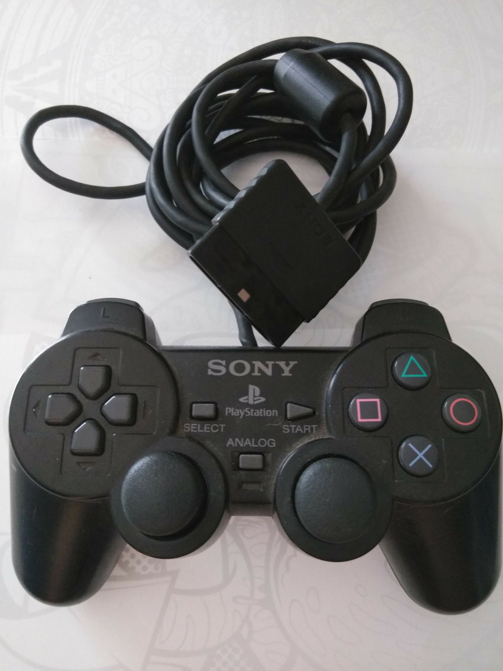 Sony PlayStation Controller Compatible w/both PS1 & PS2,Dual Shock 2. I have more Old Controllers See PG Ill Bundle deal if u want another