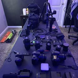 Cameras and camera equipment for sale, used but excellent condition!!