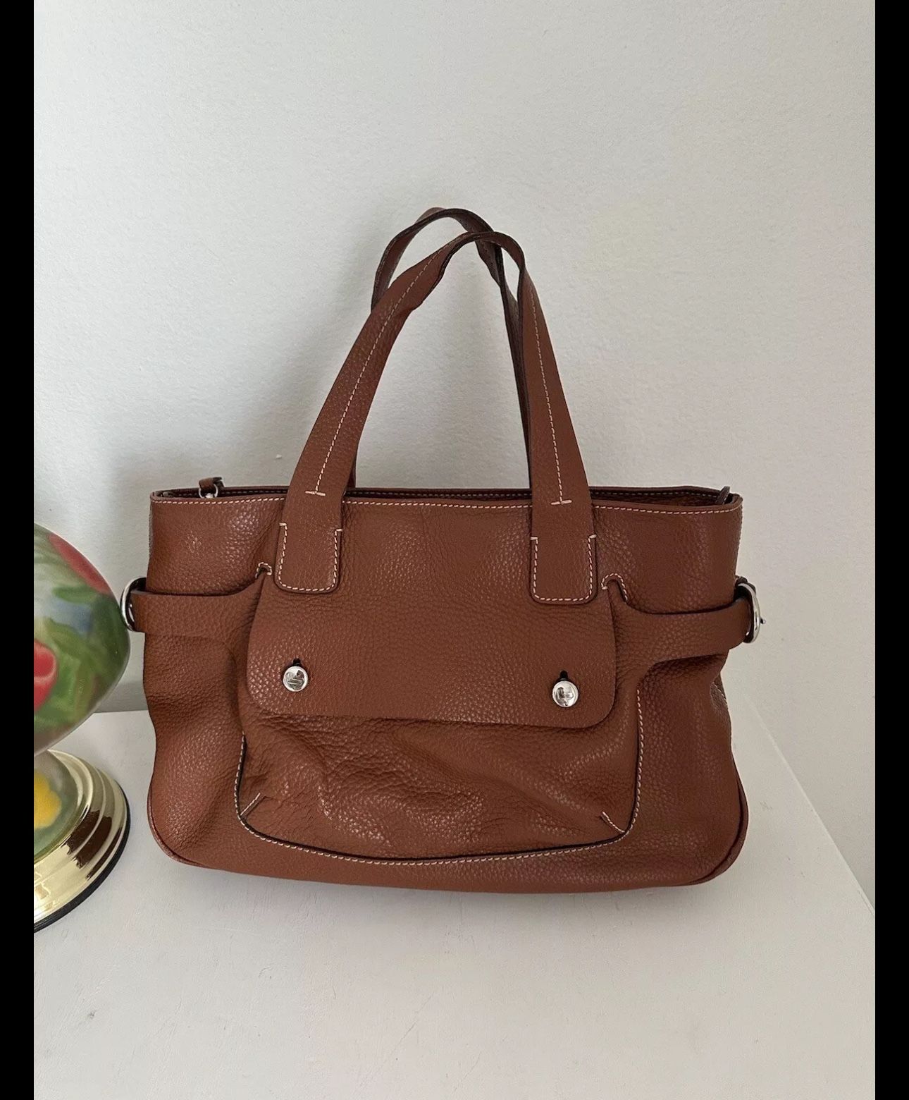 LANCEL SHOULDER BAG BROWN