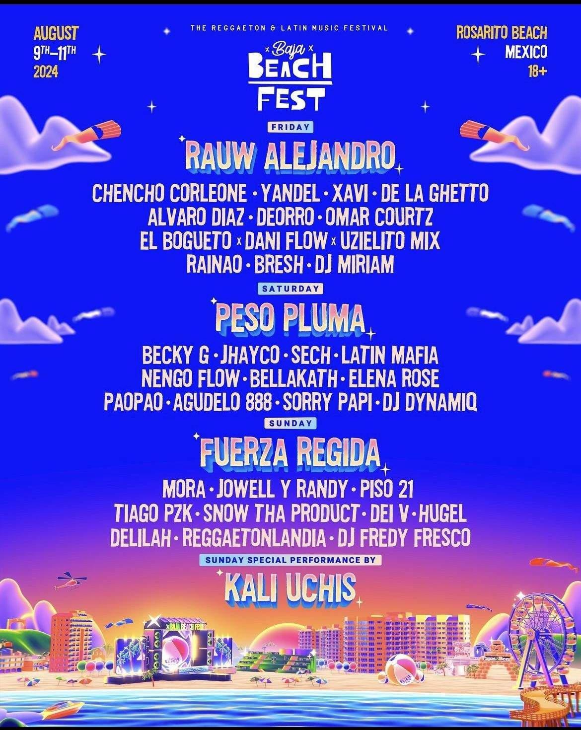 Baja Beach Fest 3 Day GA Passes X2