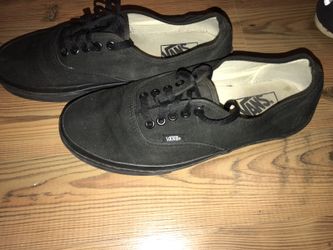 Black Vans size 9 Men's