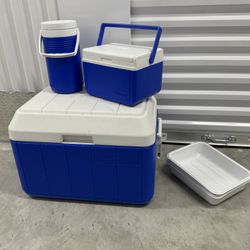 Coleman Cooler Set - Large, Medium, and Thermos