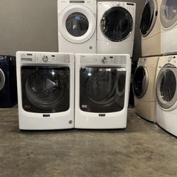 MAYTAG XL CAPACITY WASHER DRYER ELECTRIC SET 