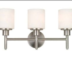 Aubrey 3-Light Satin Nickel Vanity Light
