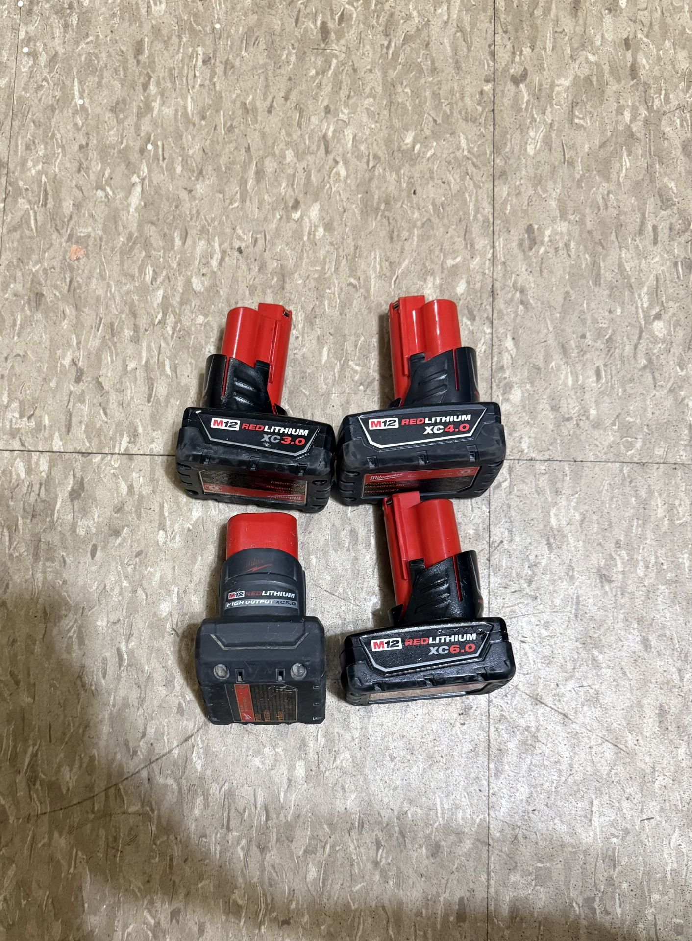 M12 Batteries Number 3 , 4 , 5 , 6