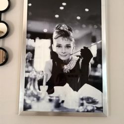 Large Aubrey Hepburn Wall Picture $10