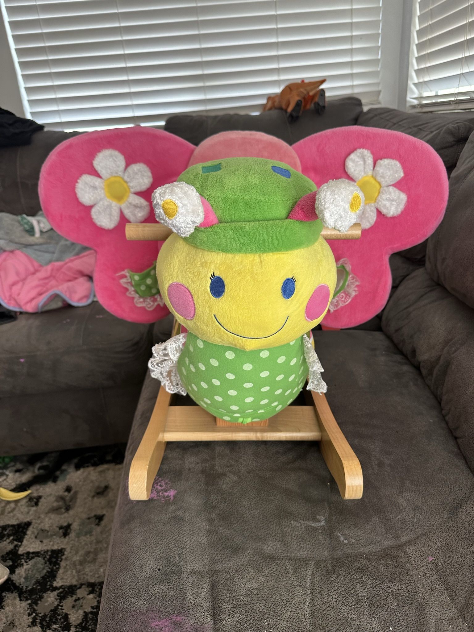 Rockabye Vintage Butterfly Rocker