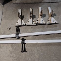Heavy duty 2 bar ladder roof rack

