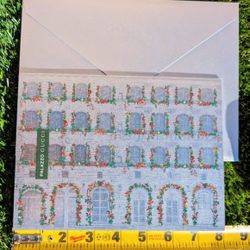 Set Of 10 Gucci ~ 2025 "PALAZZO GUCCI" Holiday Blank Note Cards ~ 8" x 6" & Peacock Ornament.