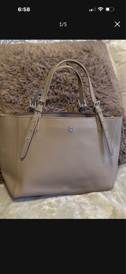 New Tory Burch Medium grey tote