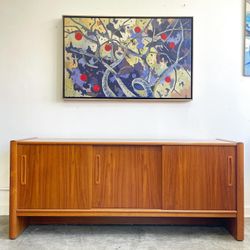 Mid Century Modern Teak Credenza By Interform Collection Of Denmark 