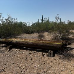 4 Utility Electric Poles