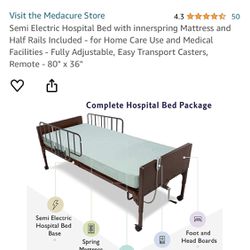 Electric Home Hospital Bed With Mattress