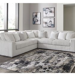 Brand New Ashley Stupendous Alloy Comfy Corduroy  Sectional 