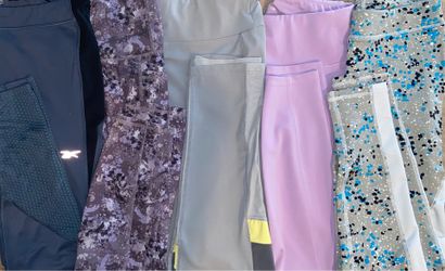 Women’s Ladies Set/Lot of 5 Yoga Leggings Pants. Reebok Dyce Crane LegEnd Under Armour