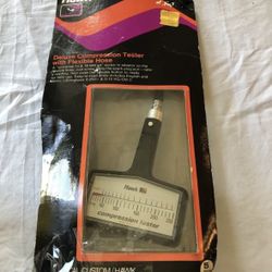 Vtg HAWK deluxe Compression Tester With Flexible Hose In Original Package
