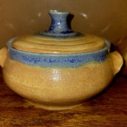 Homemade Pottery Dish With Lid