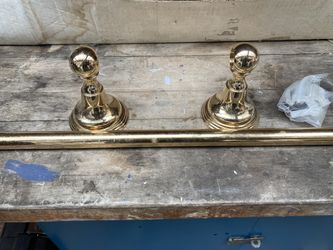 Heavy Brass Bathroom Rail 